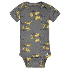 Load image into Gallery viewer, Gerber Baby Boys' 8-Pack Short Sleeve Onesies Bodysuits, Tiger Green, Newborn

