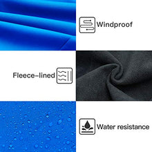 Load image into Gallery viewer, Souke Sports Men’s Winter Warm Cycling Jacket Windproof Running Water Resistant Thermal Breathable Softshell Windbreaker Reflective for Bike Riding Blue（Blue，X-Large)
