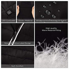 Load image into Gallery viewer, 5V Heated Vest with battery pack,USB Charging Lightweight Heated Jacket,Heating Clothing Size Adjustable for Men Male
