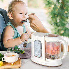 Load image into Gallery viewer, Kwasyo Baby Food Maker, 4 in 1 Processor Baby Food Steamer and Blender, Puree Machine &amp; Milk Warmer, | Constant Temperature | Rapid Heating | with 22 Oz Separate Steaming Cup -BPA-free Tritan Material
