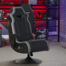 Load image into Gallery viewer, X Rocker 5152401 Zeta PC Chair 2.0 BT, 25.2" x 27.56" x 48.43", Black
