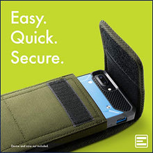 Load image into Gallery viewer, Evocel [Urban Pouch] Tactical Carrier with [Belt Loop &amp; Holster] (6.50 in x 3.27 in x 0.37 in) fits Galaxy Note 8, S8 Plus, Galaxy Mega, iPhone 7 Plus, ZTE ZMAX XL &amp; More, OD Green - X-Large
