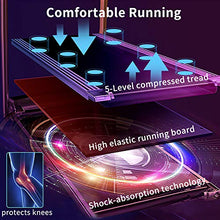 Load image into Gallery viewer, FUNMILY Electric Folding Treadmill for Home Workout, Ultra-Quiet &amp; Shock-Absorbant, Portable Exercise Running Machine for Small Spaces with 12 Programs &amp; LCD Screen (Black)

