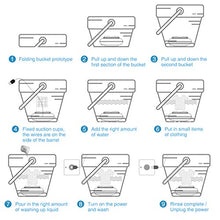 Load image into Gallery viewer, Portable Mini Washing Machine,CAMTOA Folding Turbo Washer Lightweight Travel Ultrasonic Turbine USB Powered Laundry Tub for Camping Dorms Apartments College Business Trip Clothes
