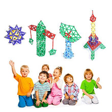 Load image into Gallery viewer, Veatree 160 Pcs Magnetic Building Sticks Blocks Toys, Magnet Educational Toys Magnetic Blocks Sticks Stacking Toys Set for Kids and Adult, Non-Toxic Building Toy 3D Puzzle with Storage Bag
