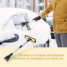 Load image into Gallery viewer, ISILER Extendable 4 in 1 Snow Removal Kit with Snow Shovel, Ice Scraper, Snow Brush and Squeegee for Cars Trucks

