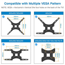 Load image into Gallery viewer, Full Motion TV Wall Mount Bracket Articulating Arms Swivels Tilts Extension Rotation for Most 13-55 Inch LED LCD Flat Curved Screen TVs, Max VESA 400x400mm up to 66lbs by Pipishell
