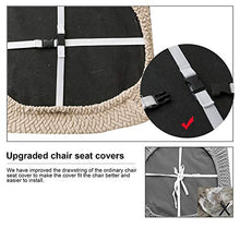 Load image into Gallery viewer, Genina Seat Covers for Dining Room Chair Seat Slipcovers Kitchen Chair Covers (Khaki, 4 Pcs)
