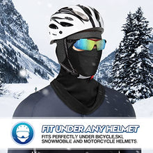 Load image into Gallery viewer, Lauzq Helmet Liner Beanie with Mask，Cycling Fleece Winter Hat Skull Cap Thermal Headwear Ear Warmer,Gray-A
