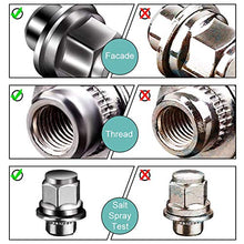 Load image into Gallery viewer, YITAMOTOR Lug Nut 12x1.5 Mag Seat Chrome, 20Pcs M12x1.5 Hex 21mm (13/16'') 1.46" x 1.18'' Wheel Lug Nuts with Washer Compatible with Camry Tacoma Avalon Sienna Highlander Corolla Prius Venza Lexus
