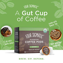 Load image into Gallery viewer, Four Sigmatic Mushroom Coffee K-Cups with Probiotic, Organic and Fair Trade Coffee, Organic and Fair Trade with Turkey Tail, Chaga, Prebiotics, CFU shelf-stable, Heat Resistant, 24 Count
