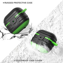 Load image into Gallery viewer, Airpods 3 Case Cover, Waterproof Airpods 3rd Generation Case with Keychain, KMMIN Hard TPU Protector for AirPod 3rd Gen,Wireless Charging Airpods Accessories for Men Women,Front LED Visible Light
