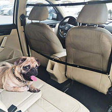 Load image into Gallery viewer, STARROAD-TIM Dog Car Barrier Vehicle Pet Barrier Backseat Mesh Dog Car Divider Net with Adjusting Rope and Hook Suitable for SUV Pickup and Small Car
