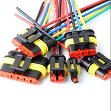 Load image into Gallery viewer, YETOR Way Car Waterproof Electrical Connector,16 AWG 3 pin Plug Auto Electrical Wire Connectors Marine for Car, Truck, Boat, and Other Wire Connections.(5 Pack)¡­
