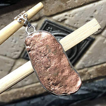 Load image into Gallery viewer, Natural Copper Nugget 925 Solid Sterling Silver Pendant 40mm
