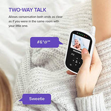 Load image into Gallery viewer, Video Baby Monitor with Camera and Audio - Auto Night Vision,Two-Way Talk, Temperature Monitor, VOX Mode, Lullabies, 960ft Range and Long Battery Life
