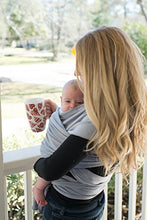 Load image into Gallery viewer, Baby Wrap Carrier, Easy to Put On-Sling, Swaddle Close Comfort - Adjustable Breastfeeding Cover - Lightweight Sling Baby Carrier for Infant - Soft, Comfortable &amp; Breathable (Heather Gray)

