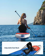 Load image into Gallery viewer, Cooyes Premium Inflatable Stand Up Paddle Board (6 inches Thick) with SUP Accessories &amp; Backpack, Dry Bag, Adjustable Kayak Seat, Large Fin, Leash, Paddle and Pump, Standing Boat for Youth &amp; Adult

