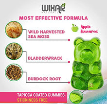 Load image into Gallery viewer, Wixar Naturals Sea Moss Gummies - Natural Irish Sea Moss and Bladderwrack with Burdock Gummy - 60 Gummies - Vegan - Thyroid, Healthy Skin, Keto Detox, Gut, Joint Support Alkaline Supplements

