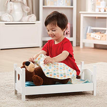 Load image into Gallery viewer, Melissa &amp; Doug Mine to Love Wooden Play Bed for Dolls, Stuffed Animals - White (8.7ââ‚¬H x 9.1ââ‚¬W x 20.7ââ‚¬L Assembled)
