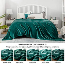 Load image into Gallery viewer, Bedsure Fleece Blanket Queen Size Emerald Green Lightweight Super Soft Cozy Luxury Bed Blanket Microfiber
