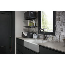 Load image into Gallery viewer, KOHLER K-5827-0 Whitehaven Farmhouse Self-Trimming Undermount Single-Bowl Sink with Tall Apron, White
