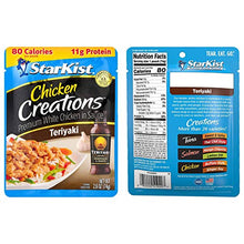 Load image into Gallery viewer, Starkist Chicken Creations 8 Packet Variety Pack - 2 Packets of Each Flavor Including - Teriyaki, Buffalo Style, Zesty Lemon Pepper, and Chicken Salad - Great Alone or Added to a Snack or Recipe!
