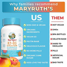 Load image into Gallery viewer, Vitamin D3, K2 Calcium Gummies by MaryRuth's, Plant Based, Non-GMO, Gluten Free for Men, Women &amp; Kids, 2 Month Supply (60 Gummies)
