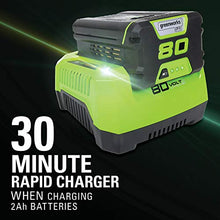 Load image into Gallery viewer, Greenworks Pro 80V 20 inch Snow Thrower with 2Ah Battery and Charger
