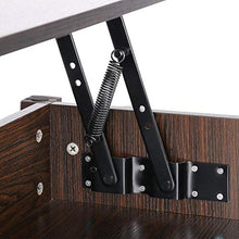 Load image into Gallery viewer, YAHEETECH Lift Top Coffee Table with Hidden Storage Compartment &amp; Shelf, Lift Tabletop Dining Table for Living Room, 19.2-24.6in H
