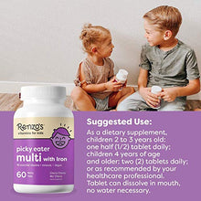 Load image into Gallery viewer, Renzo's Picky Eater Kids Multivitamin - Vegan Multivitamin for Kids with Iron, Vitamin C, and Zero Sugar, Dissolvable and Easy To Take Kids Vitamins, Cherry Flavored Childrens Vitamins [60 Melty Tabs]
