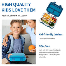 Load image into Gallery viewer, Bento Lunch Box eonou designed with kid-friendly latches for Kids Travel On-the-Go Meal and Snack Packing Containers, BPA-Free, Dishwasher Safe, Food-Safe Materials 2022
