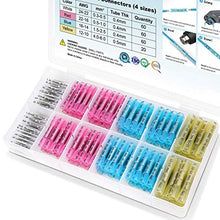 Load image into Gallery viewer, Crimping Tool+200 PCS Heat Shrink Butt Connectors Kit, AWG 24 – 10 4 Sizes Butt Splice
