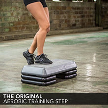 Load image into Gallery viewer, The Step (Made in USA) Original Aerobic Platform – Circuit Size Grey Aerobic Platform and Four Original Black Risers Included with 4, 6, and 8 Platform Height Options
