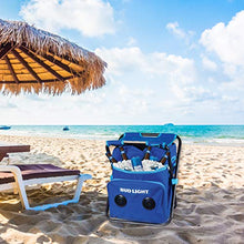 Load image into Gallery viewer, Bud Light Beach/Tailgate/Picnic Chair &amp; Insulated Cooler Bag with Built in Rechargeable Bluetooth Speaker
