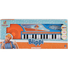 Load image into Gallery viewer, First Act Blippi Toy Keyboard, 11 Inch - 23 Keys, Fun Blue Portable Keyboard for Beginners, Preschoolers and Toddlers – Musical Instruments for Kids
