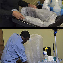 Load image into Gallery viewer, Aluf Plastics 12-16 Gallon Clear Trash Bags (1000 Count) - 24" x 33" - 8 Micron Equivalent High Density Value Garbage Bags for Bathroom, Office, Industrial, Commercial, Janitorial, Recycling
