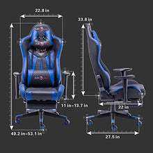 Load image into Gallery viewer, PLAY PH HAHA.Ergonomic Gaming Chair Racing Style Office Chair with with Bigger High Backrest and Cushion Larger armrest
