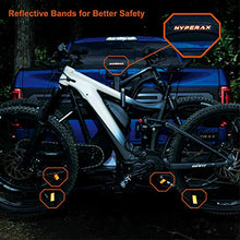 Load image into Gallery viewer, Hyperax 2-Bike Hitch Mounted Bike Rack Carrier for 2-inch Receivers - Fits Up to 140lbs Electric Mountain Bikes, Road Bikes with Up to 5-inch Fat Tires - Compatible with SUV, Trucks, Sedan
