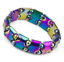 Load image into Gallery viewer, LZD Electroplated Magnetic Hematite Stretch Bracelet Pain Relief Energy Powerful
