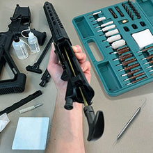 Load image into Gallery viewer, CALIXPERT Universal Gun Cleaning Kit with Storage Case for Hunting Rifle Handgun Shot Gun Pistol of Different Calibers with Extra Stainless Steel Pick (Plastic Jags and Loops)
