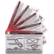 Load image into Gallery viewer, Crag Cards Essential Climbing Knots - Portable &amp; Rugged Guide to 19 Rock Climbing Knots
