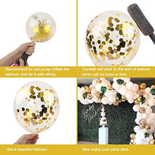 Load image into Gallery viewer, RUBFAC 146pcs White Balloon Garland Arch Kit, White Gold and Gold Confetti Balloons with Tools for Shower, Wedding, Birthday, Graduation Anniversary Background Decorations
