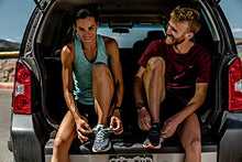 Load image into Gallery viewer, Saucony Men's Multi-Pack Mesh Ventilating Comfort Fit Performance No-Show Socks, Black Fashion (6 Pairs), Shoe Size: 8-12
