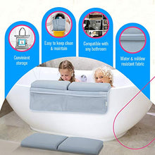 Load image into Gallery viewer, Elis &amp; Alis Bath Kneeler with Elbow Rest Pad, Baby Bath Kneeling Set, Knee and Elbow Cushioned Support, Water Resistant Fabric, Mesh Pocket for Infant Toys &amp; Bathing Accessories
