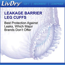 Load image into Gallery viewer, LivDry Adult XL Incontinence Underwear, Overnight Comfort Absorbency, Leak Protection, X-Large, 48-Pack
