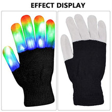 Load image into Gallery viewer, Led Finger Gloves, Kids Led Gloves LED Shoelaces Set Light Up Toys for Boys Girls, Flashing Gloves for Christmas Thanksgiving Birthday Glow Halloween Costume Party
