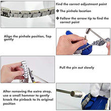 Load image into Gallery viewer, Watch Link Removal Tool Kit, Cridoz Watch Band Tool Chain Link Pin Remover with 12pcs Replacement Pins and 3pcs Pin Punches for Watch Bracelet Sizing, Watch Strap Adjustment and Watch Repair
