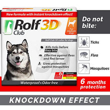 Load image into Gallery viewer, Rolf Club Flea &amp; Tick Collar for Dogs with 3D Level Protect | 6 Months Prevention &amp; Waterproof Repellent | Knockdown Effect Kills Ticks Before Bite | Safe Treatment Control | For Dogs Up to 65 Lb

