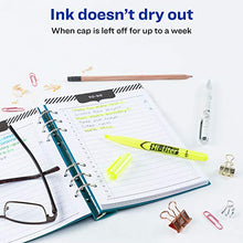 Load image into Gallery viewer, Avery Hi-Liter Pen-Style Highlighters, Smear Safe Ink, Chisel Tip, 12 Fluorescent Yellow Highlighters (23591)
